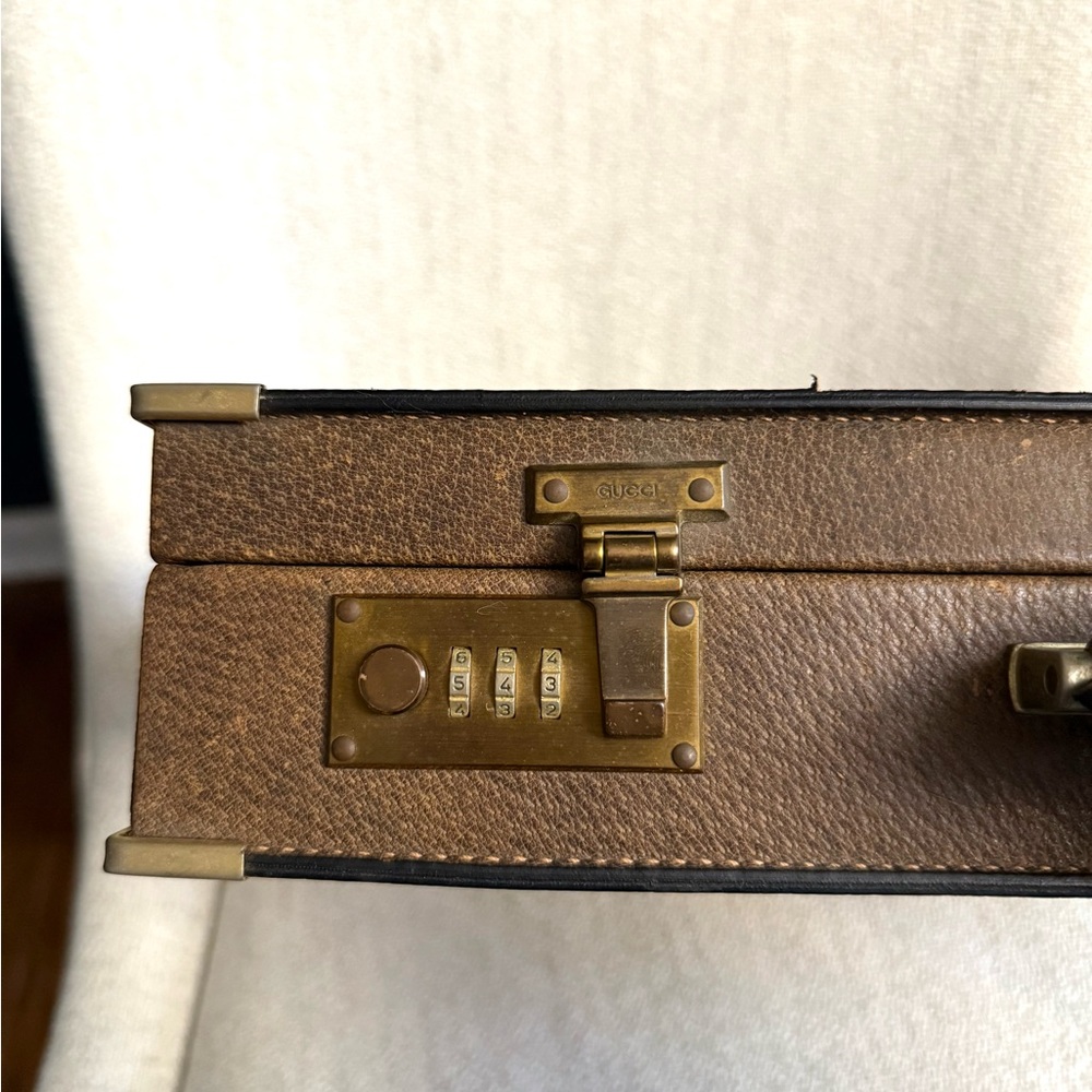 Gucci authentic vintage small trunk supreme coated canvas document case - Picture 6 of 16